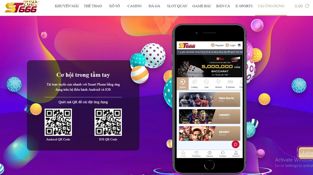 Cách download App của Nhà cái ST666